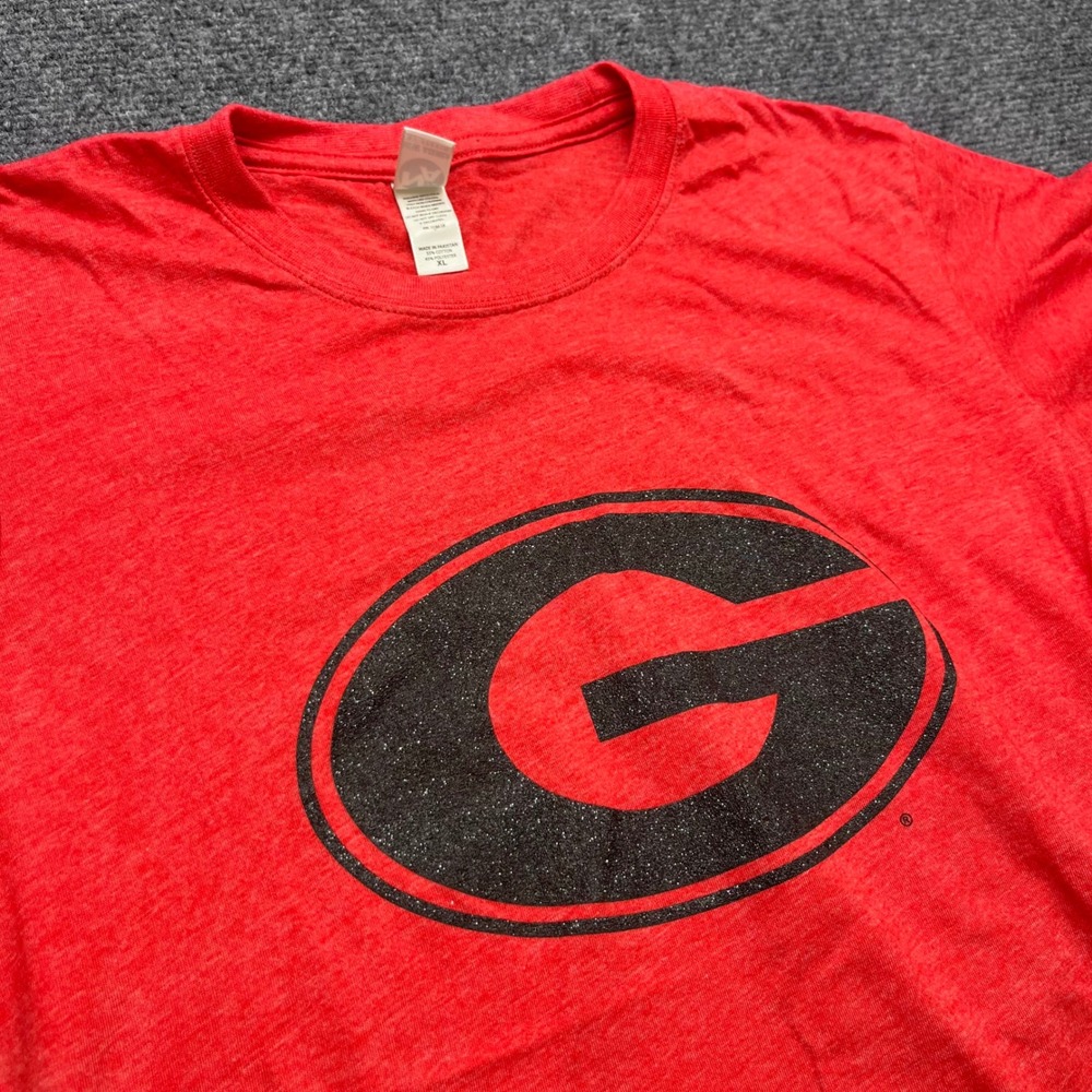 New Agenda Georgia Bulldogs NCAA Football Heather Red Graphic T-Shirt